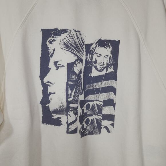 Kurt Cobain white sweatshirt women's XS - Picture 5 of 8